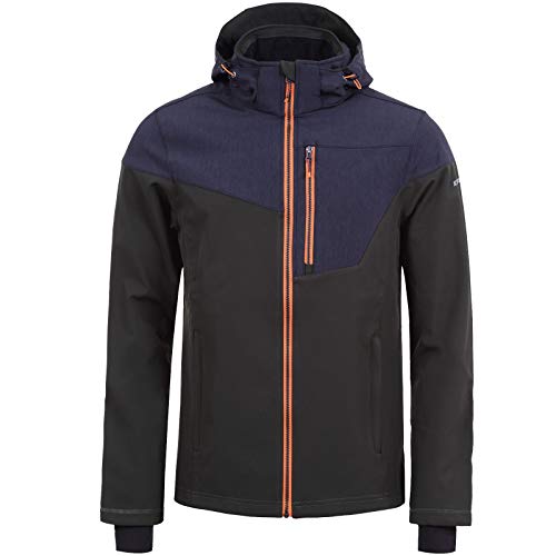 Icepeak Softshelljacke Herren mit Kapuze, Wasserabweisend und Winddicht, Farbe:Oliv, Größe:58 von ICEPEAK