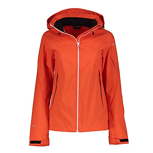 ICEPEAK Softshelljacke für Damen Wasserabweisend Baraboo, Farbe:Orange, Größe:38 von ICEPEAK