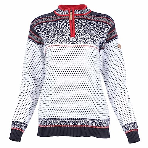 ICEWEAR Baldur Pullover mit norwegischem Muster für Damen (Weiß, M) von ICEWEAR