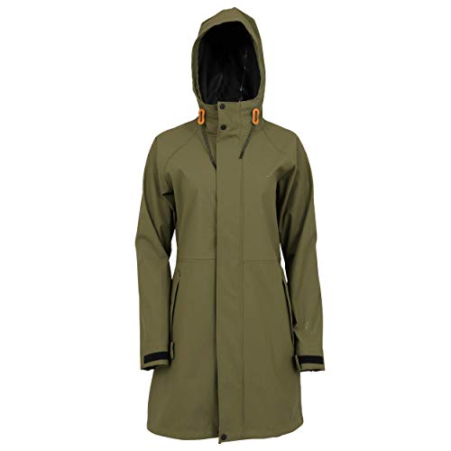 ICEWEAR Dögg Damen-Regenjacke | lang, mit verstellbarer Kapuze | atmungsaktiv von ICEWEAR