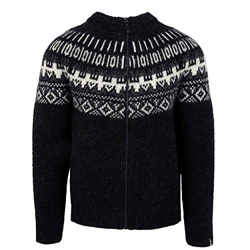 ICEWEAR - Elís ISLÄNDISCHER Herren UND Frauen Pullover AUS 100% ISLANDWOLLE | mt Reißverschluss | mit traditionell-isländischem Muster | Wasserabweisend besonders warm | Hergestellt in Island von ICEWEAR