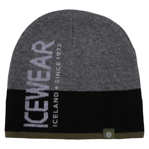 ICEWEAR Húnaflói warme Mütze aus Merinomischung (Dunkelgrau) von ICEWEAR