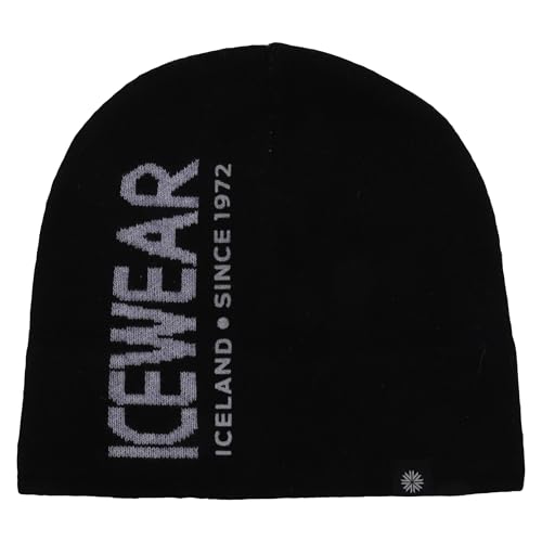 ICEWEAR Húnaflói warme Mütze aus Merinomischung (Schwarz) von ICEWEAR