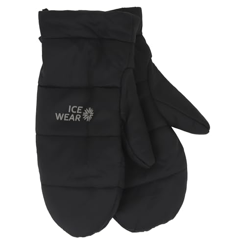 ICEWEAR Kaldi Fäustlinge mit Füllung aus isländischer Wolle (Schwarz, M) von ICEWEAR