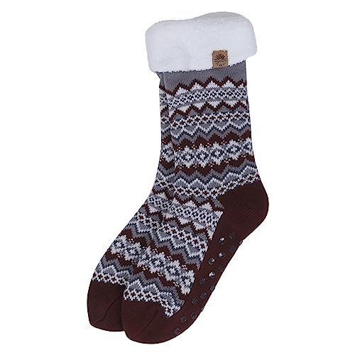 ICEWEAR Selfell Nordic Fuzzy-Socken mit Noppen (Schwarz, 36-40) von ICEWEAR