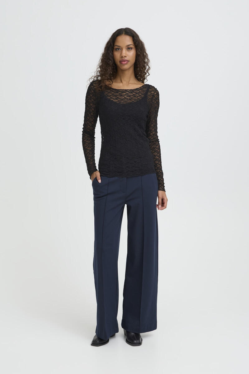 ICHI - Bluse - Ihdevon schwarz - Gr. - XS von ICHI