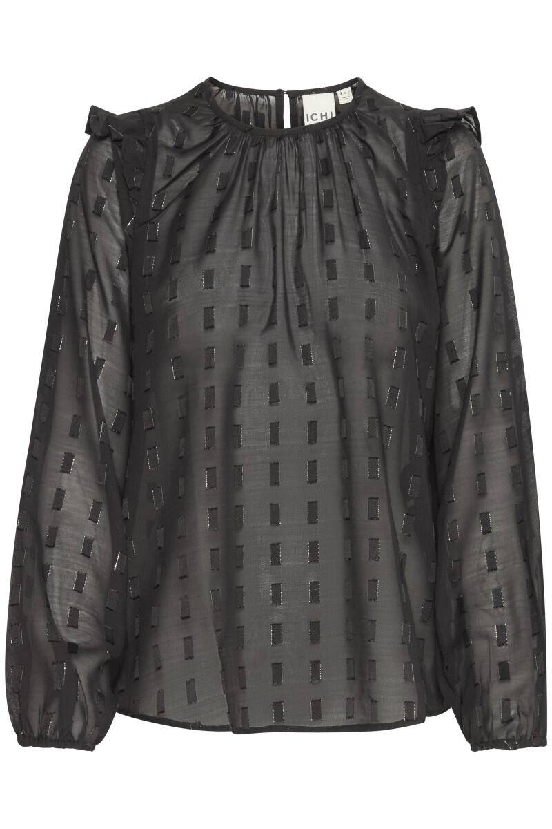ICHI - Bluse - Ihefota schwarz - Gr. - 34 von ICHI
