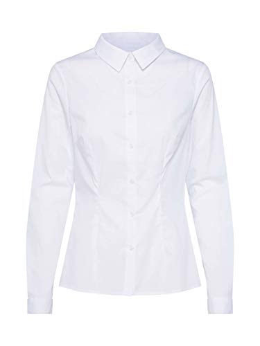 ICHI Damen 102533 Bluse, Weiß (White 10100), 36 von ICHI