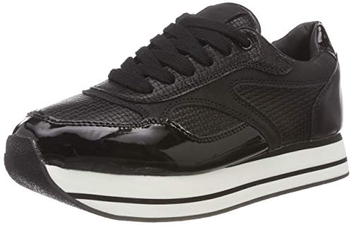 ICHI Damen A Finola FW Sneaker, Schwarz (Black 10011), 39 EU von ICHI