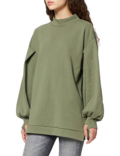 ICHI Damen IHAZANI SW Sweatshirt, 180312/Deep Lichen Green, XS von ICHI