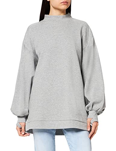 ICHI Damen IHAZANI SW Sweatshirt, 200317/Light Grey Melange, M von ICHI