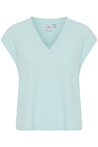 ICHI Damen IHJIAVARNA to Trägershirt/Cami Shirt, 144809/Eggshell Blue, L von ICHI