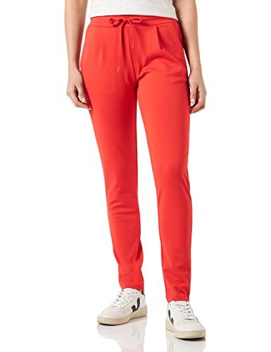 ICHI IHKATE PA2 Damen Sweathose Sweatpants Relaxhose mit Stretch Schmaler Schnitt mit Elastikbund, Größe:L, Farbe:Poppy Red (171664) von ICHI