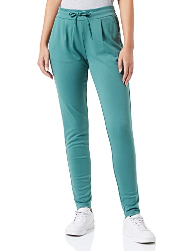 ICHI IHKATE PA2 Damen Sweathose Sweatpants Relaxhose mit Stretch Schmaler Schnitt mit Elastikbund, Größe:S, Farbe:Blue Spruce (185308) von ICHI