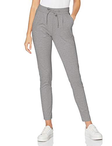 ICHI IHKATE PA2 Damen Sweathose Sweatpants Relaxhose mit Stretch Schmaler Schnitt mit Elastikbund, Größe:M, Farbe:Grey Melange (10020) von ICHI