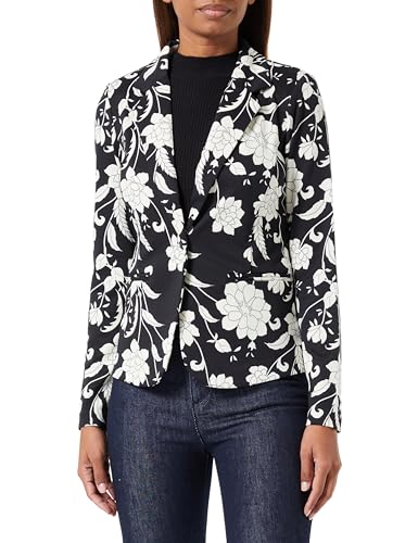 ICHI Damen IHKATE Print BL16 Blazer, 202331/White Cut Flower AOP, L von ICHI