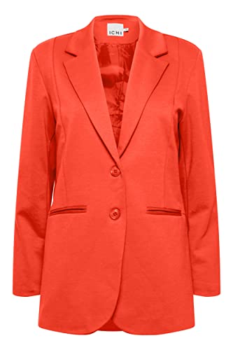 ICHI Damen IHKATE SUS Oversize BL Lässiger Blazer, 171664/Poppy Red, L von ICHI