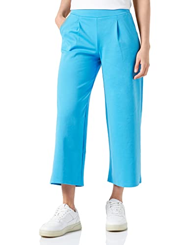 ICHI IHKATE SUS WIDE PA Damen Hose Stoffhose mit Stretch gerader Schnitt Elastikbund Crop Länge, Größe:M, Farbe:Blithe (174336) von ICHI