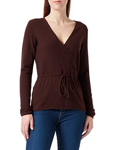 ICHI Damen IHKAVA LS10 Pullover, 1909151/Coffee Bean Melange, S von ICHI