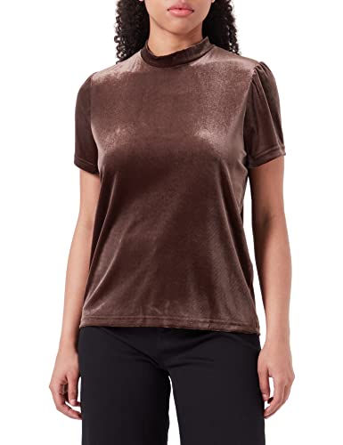 ICHI Damen IHLAVANNY SS2 T-Shirt, 190915/Coffee Bean, XL von ICHI