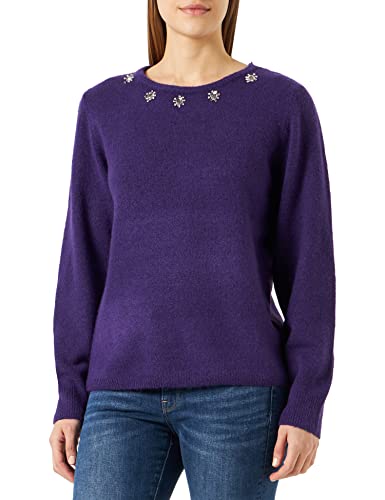 ICHI Damen IHMACON LS5 Pullover, 1937501/Violet Indigo Melange, XS von ICHI