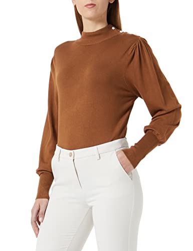 ICHI Damen IHMAFA LS6 Pullover, 181031/Toffee, M von ICHI