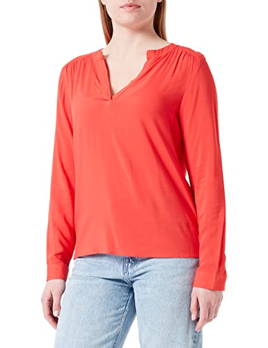 ICHI Damen IHMAIN LS2 Bluse, 171664/Poppy Red, 42 von ICHI