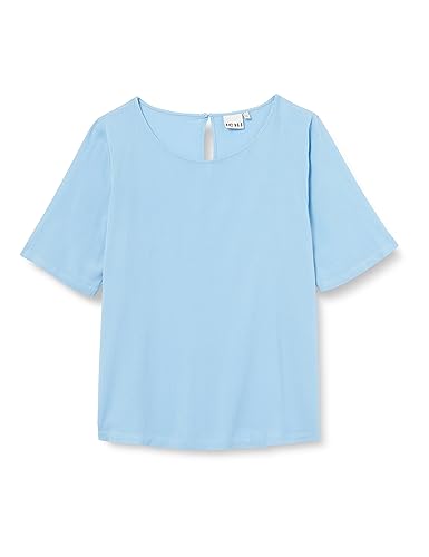 ICHI Damen IHMARRAKECH SO SS3 Bluse, 164132/Little Boy Blue, L von ICHI