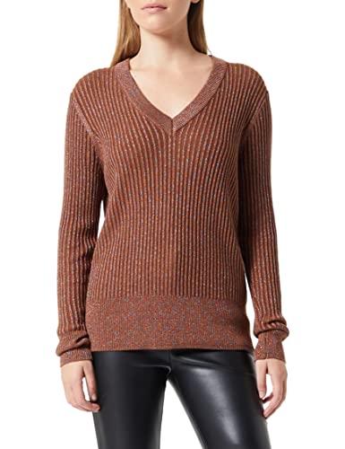 ICHI Damen IHMELEO LS3 Pullover, 181031/Toffee, S von ICHI