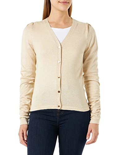 ICHI Damen IHMOPAZ CA4 Strickjacke, 130907/Sandshell, M von ICHI