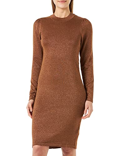 ICHI Damen IHMOPAZ DR2 Kleid, 181031/Toffee, L von ICHI