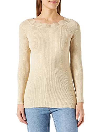 ICHI Damen IHMOPAZ LS2 Pullover, 130907/Sandshell, L von ICHI