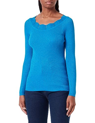 ICHI Damen IHMOPAZ LS2 Pullover, 184250/Indigo Bunting, M von ICHI