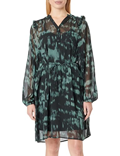 ICHI Damen IHNANCY DR Kleid, 201504/Blue Spruce Shadow, 38 von ICHI