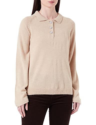 ICHI Damen IHORINE LS3 Pullover, 161212/Nomad, L von ICHI