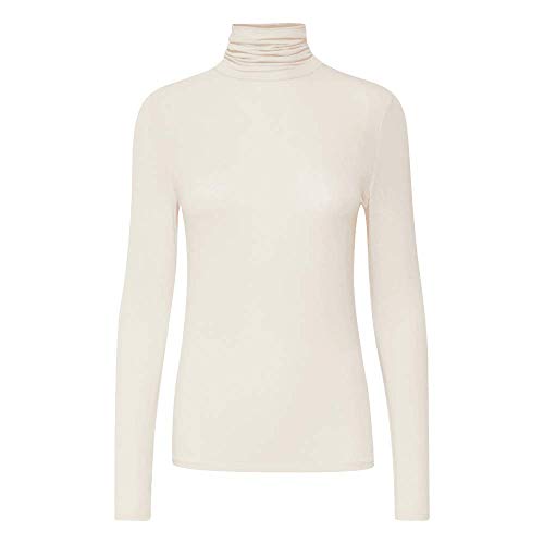 ICHI Damen IHPHILUCA LS T-Shirt, 121403/Tapioca, XS von ICHI