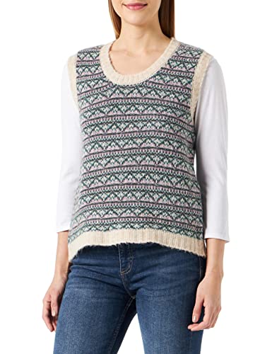 ICHI Damen IHPOVOKE WA Pullunder, 1304011/Oatmeal Melange, XXL von ICHI