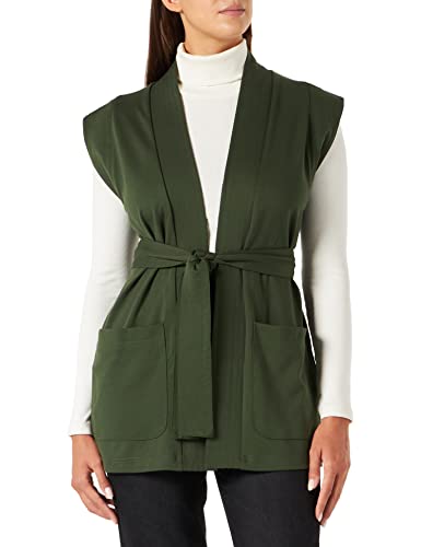 ICHI Damen IHSIMONSE WA Strickjacke, 190417/Kombu Green, S von ICHI