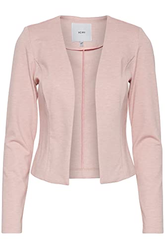 ICHI IHKATE Short BL Damen Blazer Kurzblazer Jacke Kurzblazer mit Stretch, Größe:XS, Farbe:Rose Smoke Melange (1415061) von ICHI