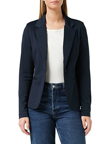ICHI IHKATE BL Damen Blazer Kurzblazer Jacke Ein-Knopf-Blazer mit Stretch und Reverskragen, Größe:XS, Farbe:Total Eclipse (14044) von ICHI