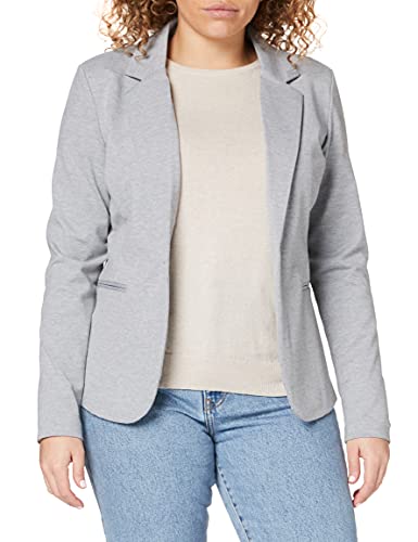 ICHI Damen KateIH Bl Blazer, Grau (Grey Melange 10020), 34 (Herstellergröße: XS) von ICHI