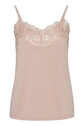 ICHI IHLIKE TO2 Top mit SpitzeJersey Top Damen Shirt, Größe:L, Farbe:Rose Dust (12232) von ICHI