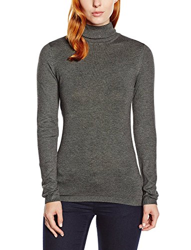 ICHI Damen Pullover Mafa RN, 10020 Gey Melange, M von ICHI