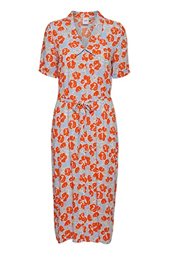 ICHI - IHCEFALU DR3 - Dress - 20116411, Größe:38, Farbe:Mandarin Red (171562) von ICHI