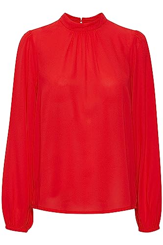 ICHI IHCELLANI LS - 20116742 Damen Bluse, Größe:38, Farbe:Poppy Red (171664) von ICHI