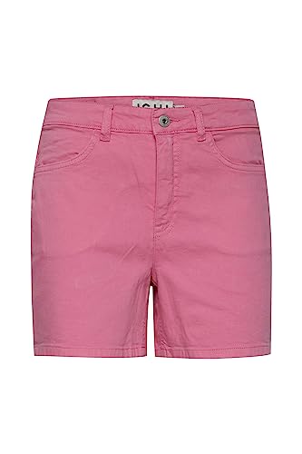 ICHI IHCENNY SHO Damen Jeans Shorts Kurze Denim Hose mit Stretch mit Gürtelschlaufen Regular-Fit, Größe:38, Farbe:Super Pink (172625) von ICHI