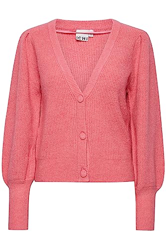 ICHI IHDUSTY CA4 - Damen Strickjacke Cardigan 20117933, Größe:XL, Farbe:Chateau Rose (172120) von ICHI