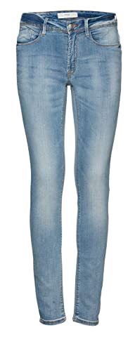 ICHI Damen Skinny Jeans Erin Izaro, Blau (Bleached Light Blue 19035), W32/L32 (Herstellergröße: 32) von ICHI