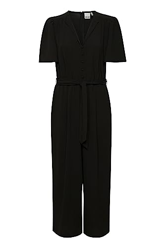 ICHI IHGITTY JS3-20118386 Damen Jumpsuit Overall Einteiler, Größe:40, Farbe:Black (194008) von ICHI