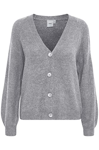 ICHI - IHKAMARA CA3 - Cardigan - 20116948, Größe:M, Farbe:Grey Melange (200318) von ICHI